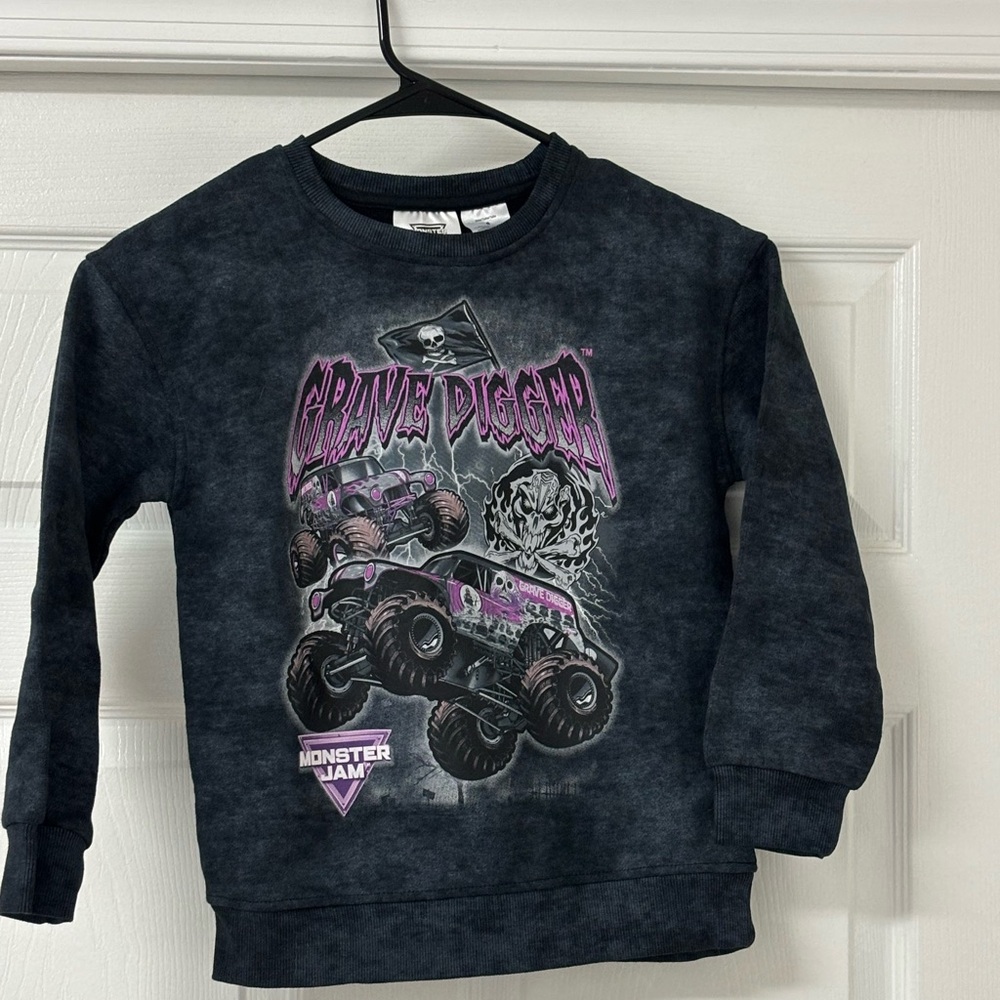Monster Jam Grave Digger Kids Sweatshirt